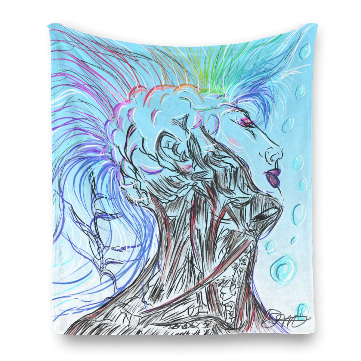 Single-Side Printing Flannel Blanket