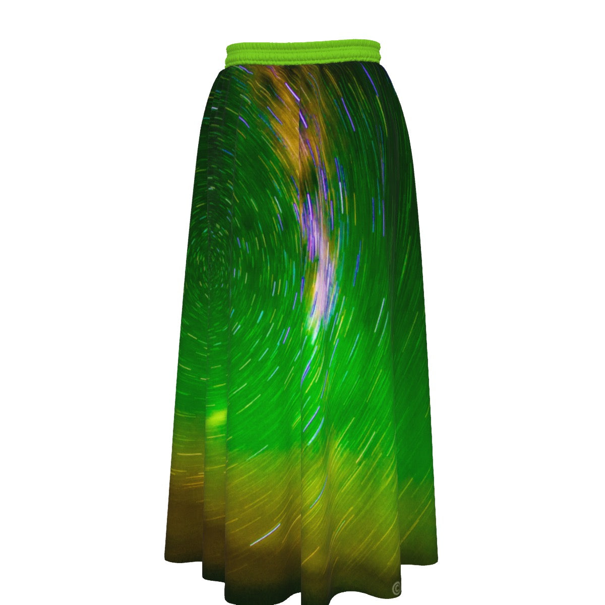 All-Over Print Women's Maxi Chiffon Skirts With Lining