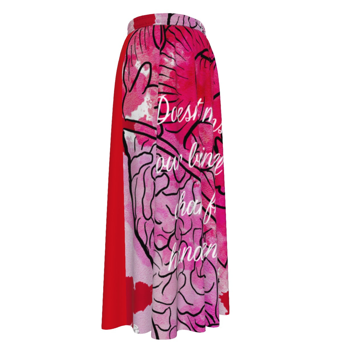 All-Over Print Women's Maxi Chiffon Skirts With Lining