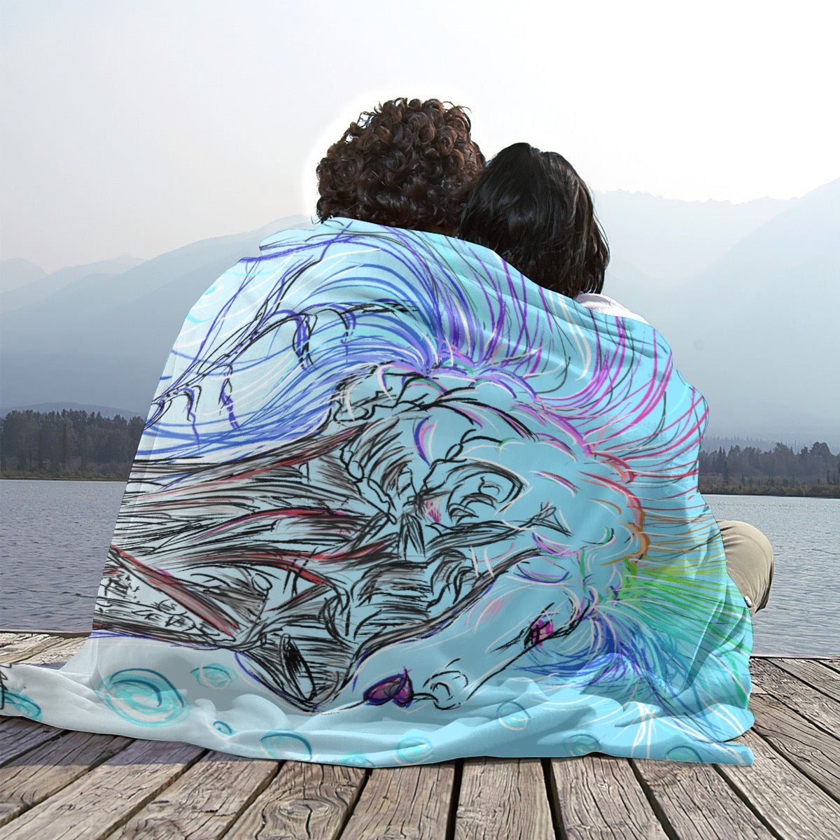 Single-Side Printing Flannel Blanket