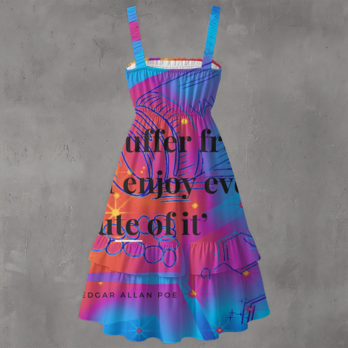 All-Over Print Women‘s Ruffle Hem Dress