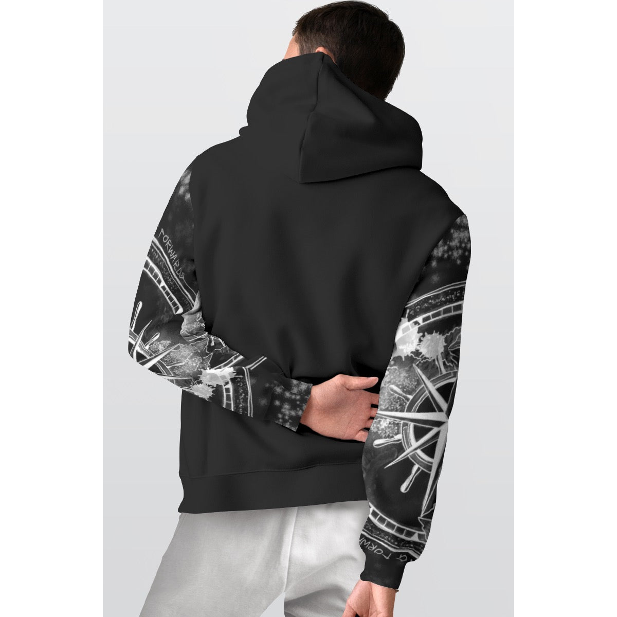 All-Over Print Men's Thicken Pullover Hoodie