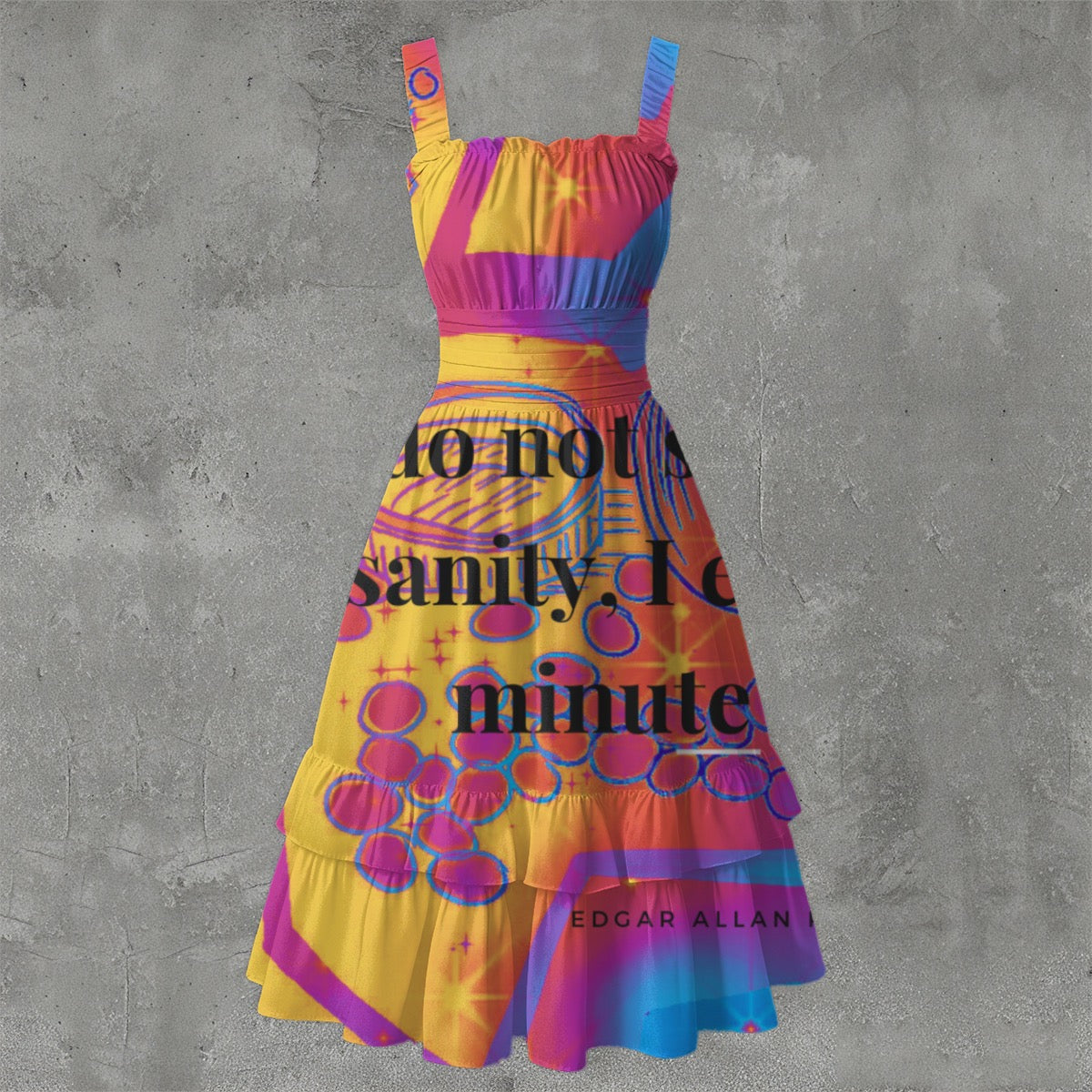 All-Over Print Women‘s Ruffle Hem Dress