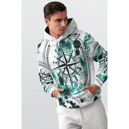 All-Over Print Men's Thicken Pullover Hoodie